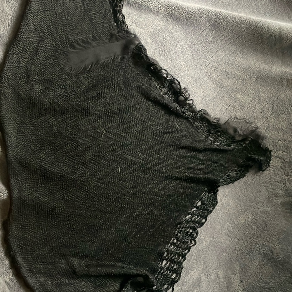 Spain handmade black shawl